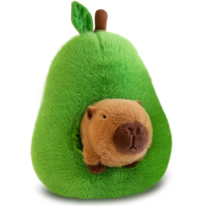 Capibara in Peer Plush Toy 30 cm – Capybara Whiteh Fruit