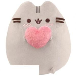 Pusheen Whiteh Pink Heart Plush Toy Grijze Cat 25 cm